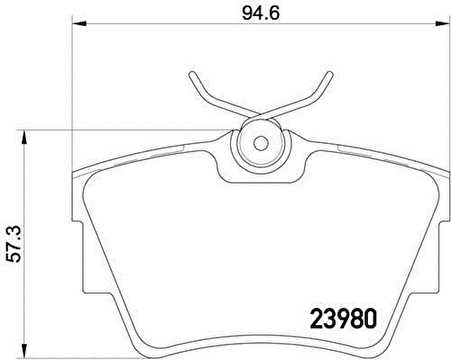 Renault Trafic Arka Disk Fren Balatası [Trw-lucas] (7701050918)